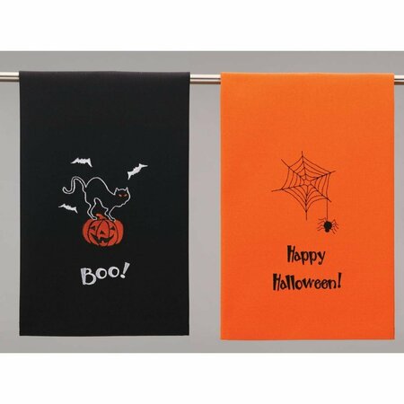 TARIFA 16 x 25 in. Happy Halloween Kitchen Towel, 2PK TA3673727